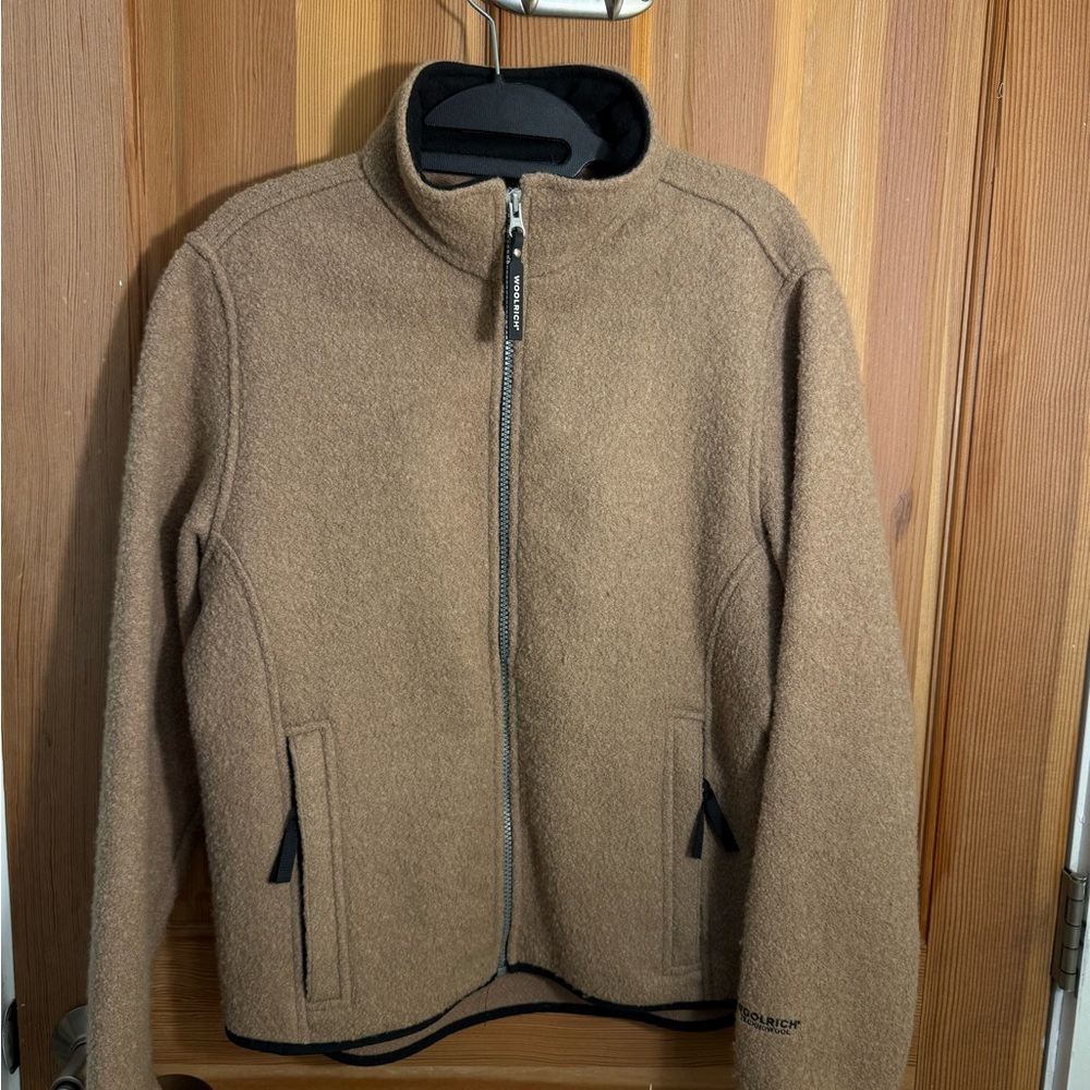 Woolrich Men's Brown Zip-Up Sweater